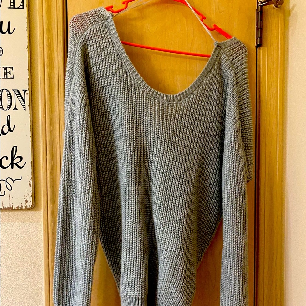 Cross Back Sweater
